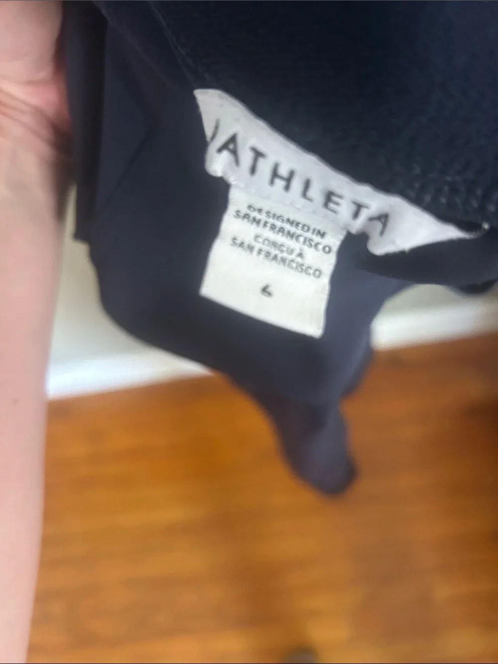 Athleta Navy Cargo Joggers with Zip Pockets